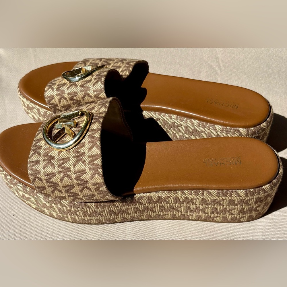 MK Sadler Platform Wedge Sandal